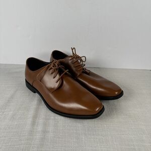 FCGI Fabian S121-M109 Men’s Brown Square Toe Dress Shoe Men’s Size 10‎ M - Flaw